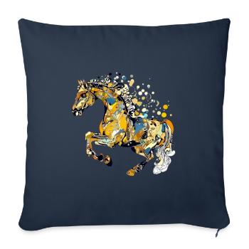 Gadros the horse - Sofa pillowcase 17,3'' x 17,3'' (45 x 45 cm) - navy - Front
