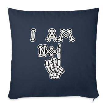 I Am No 1 Bones (Distressed) - Sofa pillowcase 17,3'' x 17,3'' (45 x 45 cm) - navy - Front