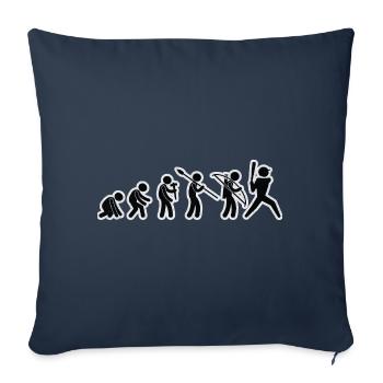 Evolution Baseballer Black Grunge - Sofakissenbezug 45 x 45 cm - Navy - Vorne