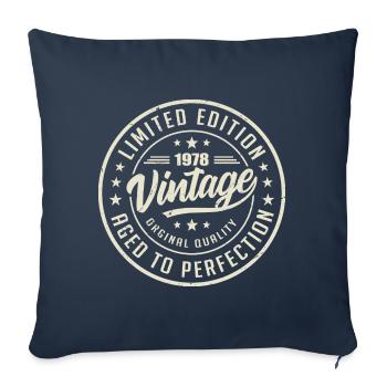 Vintage 1978 Gift 1978 Retro Birthday 1978 - Sofa pillowcase 17,3'' x 17,3'' (45 x 45 cm) - navy - Front