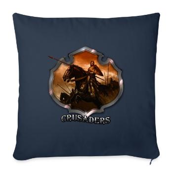 Crusades.3 - Sofa pillowcase 17,3'' x 17,3'' (45 x 45 cm) - navy - Front