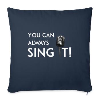Sing it - Sofa pillowcase 17,3'' x 17,3'' (45 x 45 cm) - navy - Front