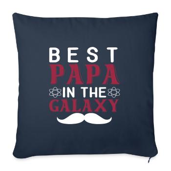 Best Dad in the Galaxy - Sofa pillowcase 17,3'' x 17,3'' (45 x 45 cm) - navy - Front