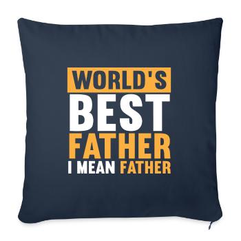 Weltweit bester Farter Mid-Range Dad- Funny Dads - Sofakissenbezug 45 x 45 cm - Navy - Vorne