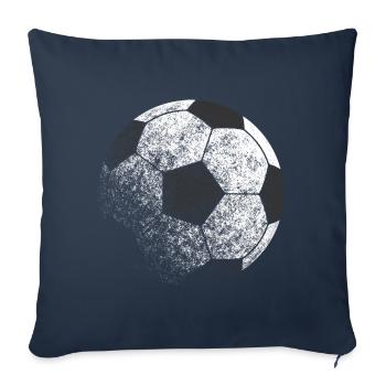 Football - Housse de coussin décorative 45 x 45 cm - bleu marine - Devant