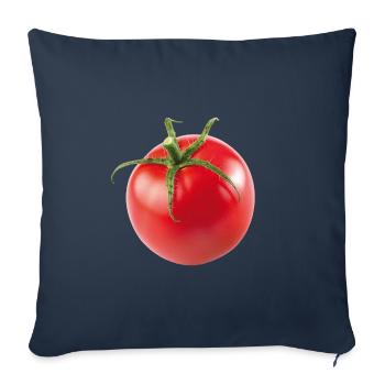 Tomate - Housse de coussin décorative 45 x 45 cm - bleu marine - Devant