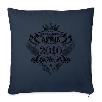 Anniversary April 2010 April Anniversary 2010 - Sofa pillowcase 17,3'' x 17,3'' (45 x 45 cm) - navy - Front