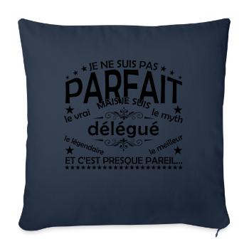 Delegate Gift Delegate the real Delegate - Sofa pillowcase 17,3'' x 17,3'' (45 x 45 cm) - navy - Front