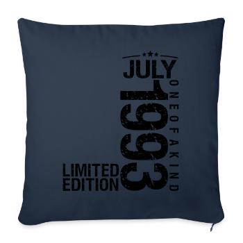 Geburtstag 1993 Juli 1993 Juli 1993 - Sofakissenbezug 45 x 45 cm - Navy - Vorne