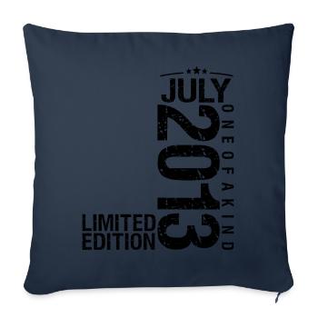 Anniversary 2013 July 2013 July 2013 - Sofa pillowcase 17,3'' x 17,3'' (45 x 45 cm) - navy - Front