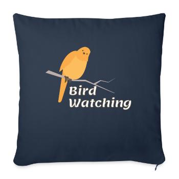 Vogel Bird Watching Vögel Natur Geschenk - Sofakissenbezug 45 x 45 cm - Navy - Vorne