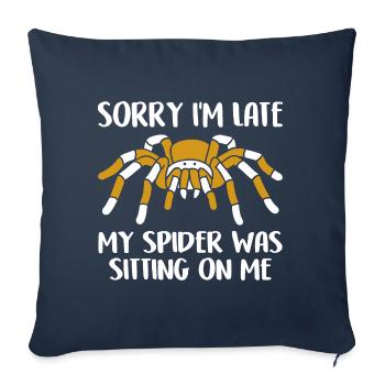 My Spiders Sat On Me Funny Spider Saying - Sofa pillowcase 17,3'' x 17,3'' (45 x 45 cm) - navy - Front