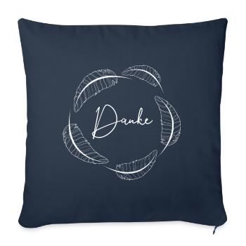 Danke - Sofakissenbezug 45 x 45 cm - Navy - Vorne