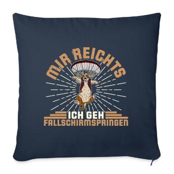 Skydiving Skydiver Catdiver paraglider Freefly - Sofakissenbezug 45 x 45 cm - Navy - Vorne