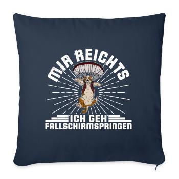 Skydiving Skydiver Catdiver paraglider Freefly - Sofakissenbezug 45 x 45 cm - Navy - Vorne