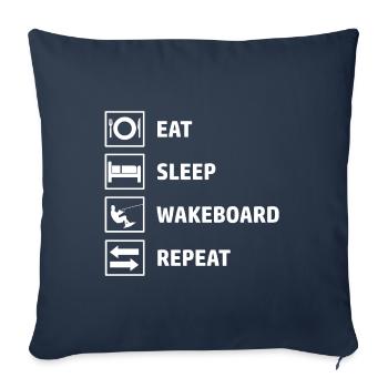 Wakeboard Disant Wakeboarder Wakeboarding - Housse de coussin décorative 45 x 45 cm - bleu marine - Devant