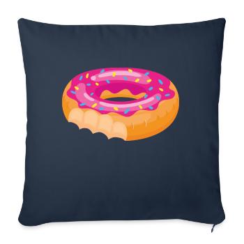 Donuts - Housse de coussin décorative 45 x 45 cm - bleu marine - Devant
