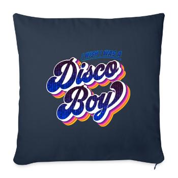 Disco Boy | Chemise de fête de fête - Housse de coussin décorative 45 x 45 cm - bleu marine - Devant