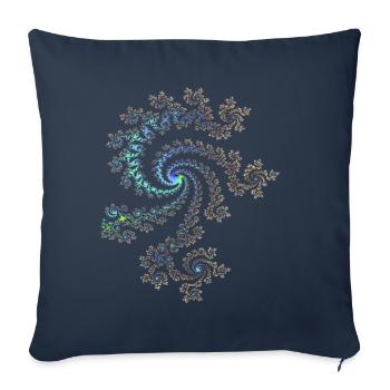Fraktal - Sofakissenbezug 45 x 45 cm - Navy - Vorne