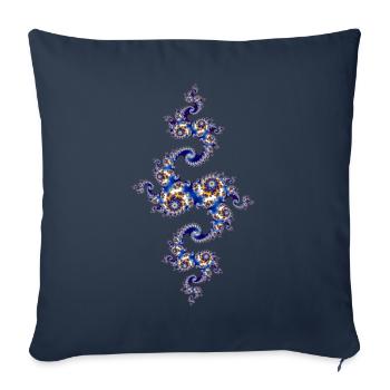 Julia Fraktal - Sofakissenbezug 45 x 45 cm - Navy - Vorne