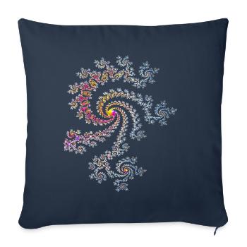 Mandelbrot Fractal - Sofakissenbezug 45 x 45 cm - Navy - Vorne