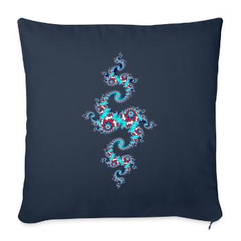 Julia Fraktal - Sofakissenbezug 45 x 45 cm - Navy - Vorne