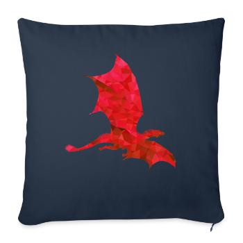 Drache - Sofakissenbezug 45 x 45 cm - Navy - Vorne