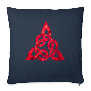 Keltischer Knoten - Sofakissenbezug 45 x 45 cm - Navy - Vorne