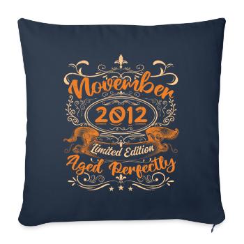 November 2012 Limited Edition - Housse de coussin décorative 45 x 45 cm - bleu marine - Devant