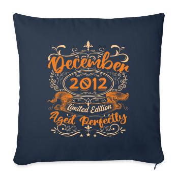 December 2012 | Limited Edition - Housse de coussin décorative 45 x 45 cm - bleu marine - Devant