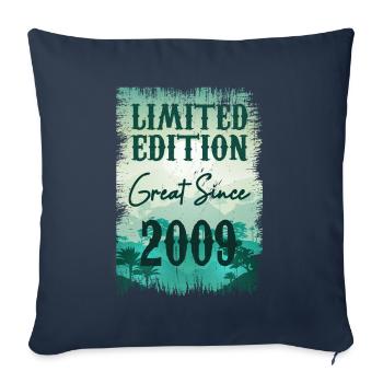 Unique En Son Genre Depuis 2009 - Housse de coussin décorative 45 x 45 cm - bleu marine - Devant