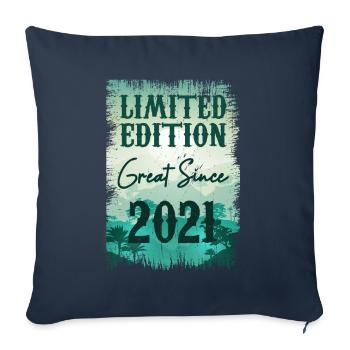 One of a kind since 2020 - Sofa pillowcase 17,3'' x 17,3'' (45 x 45 cm) - navy - Front