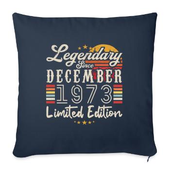 Legendary since December 1973 Limited Edition - Sofa pillowcase 17,3'' x 17,3'' (45 x 45 cm) - navy - Front