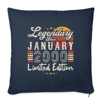 Legendary since January 2000 Limited Edition - Sofa pillowcase 17,3'' x 17,3'' (45 x 45 cm) - navy - Front