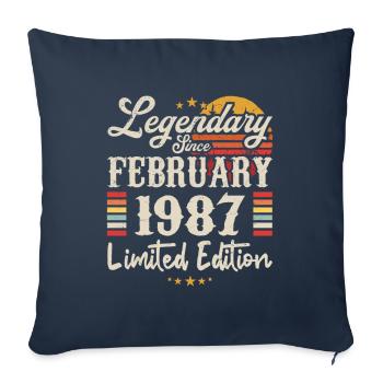 Legendary Since February 1987 | Limited Edition - Sofa pillowcase 17,3'' x 17,3'' (45 x 45 cm) - navy - Front