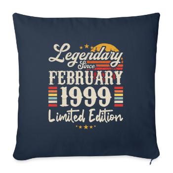 Legendary Since February 1999 | Limited Edition - Housse de coussin décorative 45 x 45 cm - bleu marine - Devant