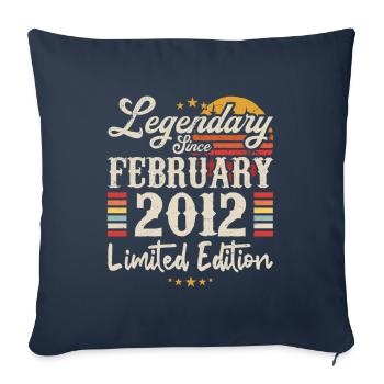 Legendary Since February 2012 | Limited Edition - Housse de coussin décorative 45 x 45 cm - bleu marine - Devant