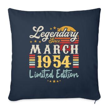 Legendary Since March 1954 - Limited Edition - Sofa pillowcase 17,3'' x 17,3'' (45 x 45 cm) - navy - Front
