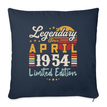 Legendary Since April 1954 | limited edition - Housse de coussin décorative 45 x 45 cm - bleu marine - Devant