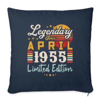 Legendary Since April 1955 | limited edition - Housse de coussin décorative 45 x 45 cm - bleu marine - Devant