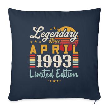 Legendary Since April 1993 | limited edition - Housse de coussin décorative 45 x 45 cm - bleu marine - Devant