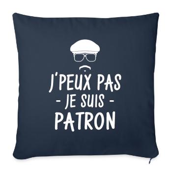 Ich kann nicht, ich bin ein Chef - Sofakissenbezug 45 x 45 cm - Navy - Vorne