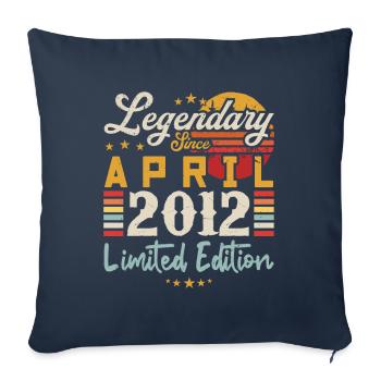 Legendary Since April 2012 | limited edition - Housse de coussin décorative 45 x 45 cm - bleu marine - Devant
