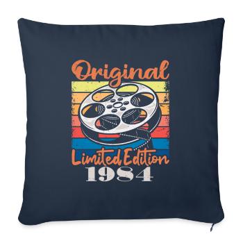 Édition Originale Limitée De 1984 - Housse de coussin décorative 45 x 45 cm - bleu marine - Devant