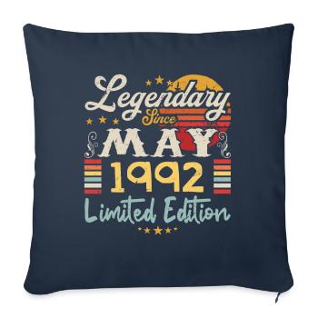 Legendary since May 1992 Limited Edition - Housse de coussin décorative 45 x 45 cm - bleu marine - Devant