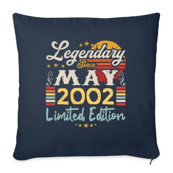 Legendary since May 2002 Limited Edition - Housse de coussin décorative 45 x 45 cm - bleu marine - Devant