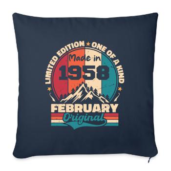 Living legend since February 1958 - Sofa pillowcase 17,3'' x 17,3'' (45 x 45 cm) - navy - Front