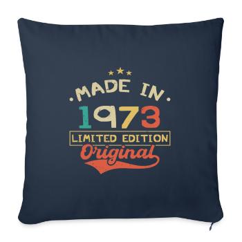 Made in 1973 | Limited Edition 1973 - Sofa pillowcase 17,3'' x 17,3'' (45 x 45 cm) - navy - Front