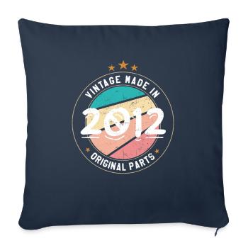 Geburtstagsgeschenk 2012 Frauen | Jahrgang 2012 - Sofakissenbezug 45 x 45 cm - Navy - Vorne