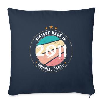 Geburtstagsgeschenk 2011 Frauen | Jahrgang 2011 - Sofakissenbezug 45 x 45 cm - Navy - Vorne